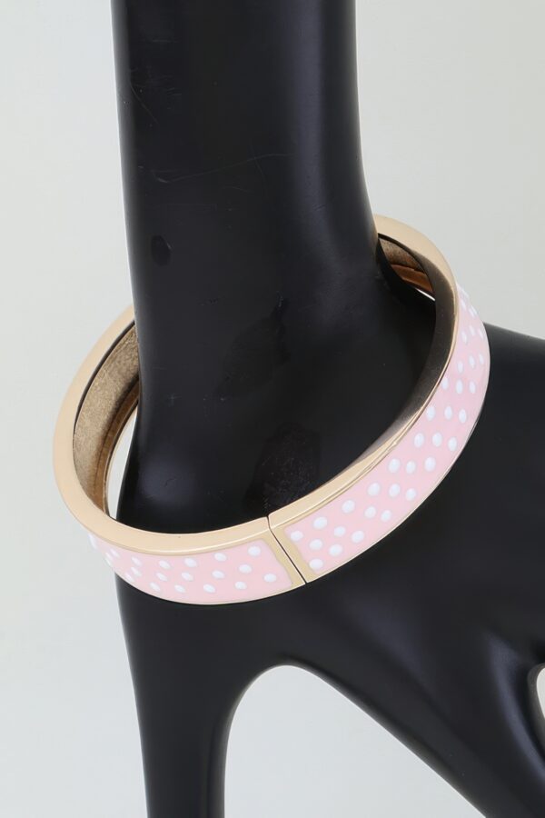 Polka-Dot Enamel Cuff Bracelet