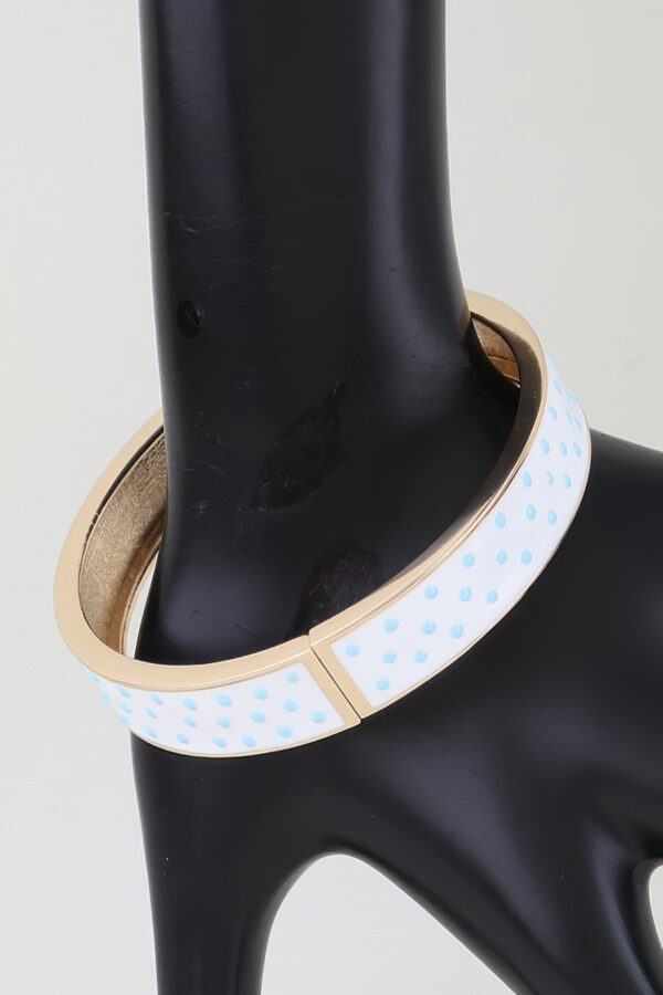 Polka-Dot Enamel Cuff Bracelet