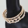 Layered Multi-Strand Rhinestone Beaded Bracelet