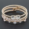 Multi-Strand Cubic Zirconia Beaded Bracelet