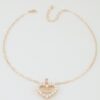 Hammered Disc Teardrop Lariat Necklace