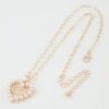 Hammered Disc Teardrop Lariat Necklace
