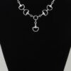Beaded Heart Necklace - Mariner Chain, 16-inch