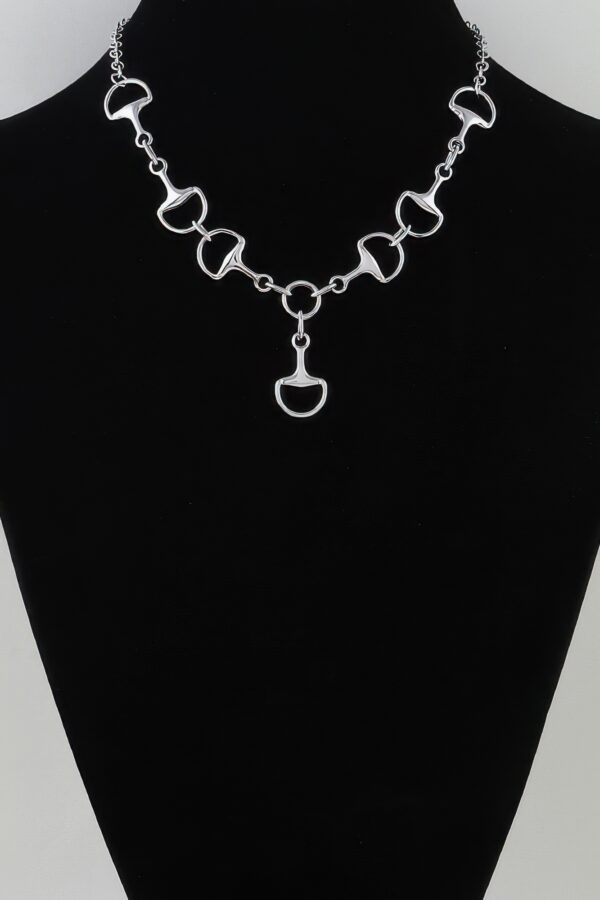 Beaded Heart Necklace - Mariner Chain, 16-inch