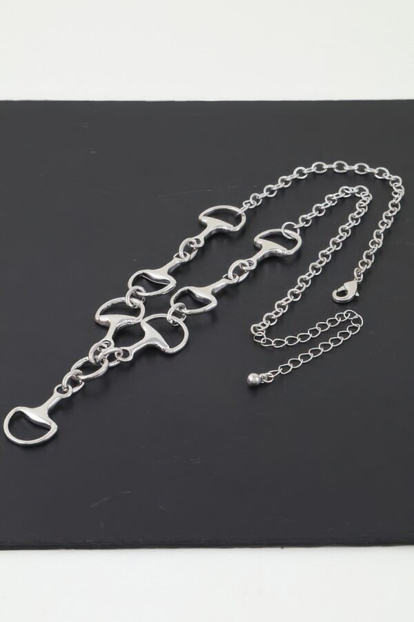 Beaded Heart Necklace - Mariner Chain, 16-inch