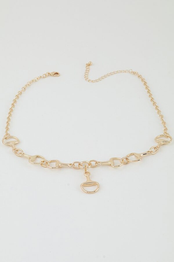Beaded Heart Necklace - Mariner Chain, 16-inch