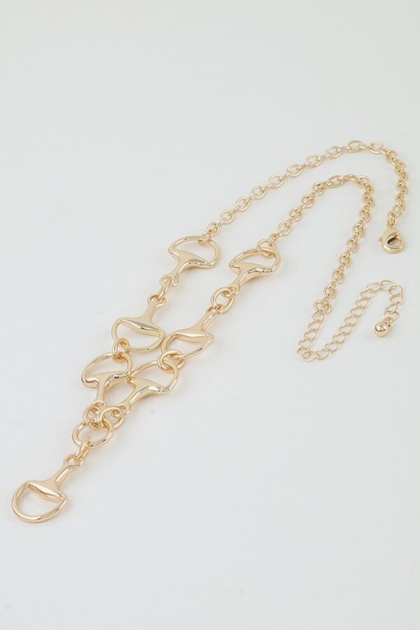Beaded Heart Necklace - Mariner Chain, 16-inch