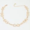 Toggle Chain Choker Necklace - Polished Gold-Tone