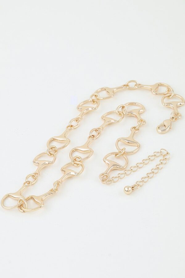 Toggle Chain Choker Necklace - Polished Gold-Tone