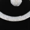 Multi-Row Disco Chain Choker Set - Gunmetal & Gold