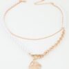 Three-Strand Hammered Toggle Necklace with Pearls
