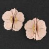 Blossom Earrings - Layered 3D Blush Petals