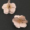 Blossom Earrings - Layered 3D Blush Petals