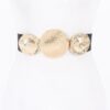 Stretch Belt with Rounded Metal Buckle