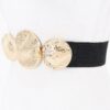 Stretch Belt with Rounded Metal Buckle