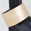 Sculptural Hammered Matte Geometric Cuff Bracelet