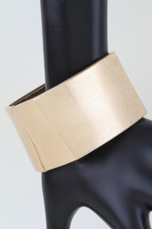 Sculptural Hammered Matte Geometric Cuff Bracelet