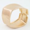 Sculptural Hammered Matte Geometric Cuff Bracelet
