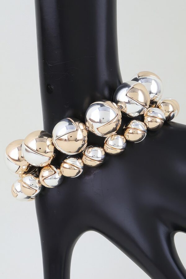 Multi-Cut Faceted Beaded Bracelet - Two-Strand