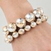 Multi-Cut Faceted Beaded Bracelet - Two-Strand