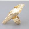 Polished Ripple Sculptural Statement Ring