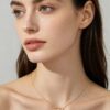 Wave Pendant Necklace - Gold-Tone Minimalist