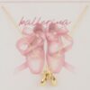 Ballerina Shoes Necklace - Gold-Toned Mini Pendant