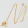 Ballerina Shoes Necklace - Gold-Toned Mini Pendant