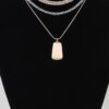 Braided Multi-Chain Pendant Necklace - Two-Tone