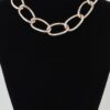 Polished Twist Chain Statement Necklace - High-Shine