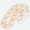 Polished Twist Chain Statement Necklace - High-Shine