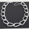 Polished Twist Chain Statement Necklace - High-Shine