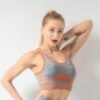 Seamless Sports Bra with Contrast Trim Detail