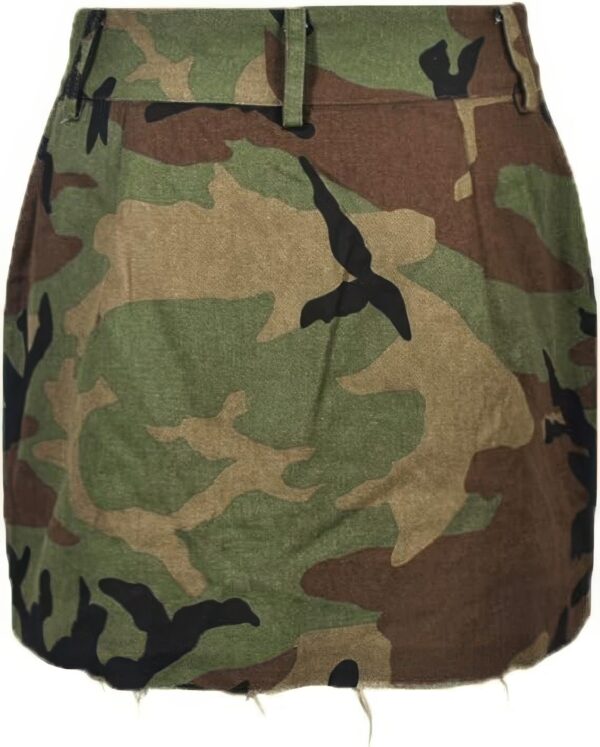 Camo Utility Mini Skirt with Pockets