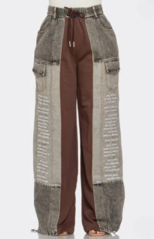 Love Is Dedication Color Block Pants - Ruched Waist