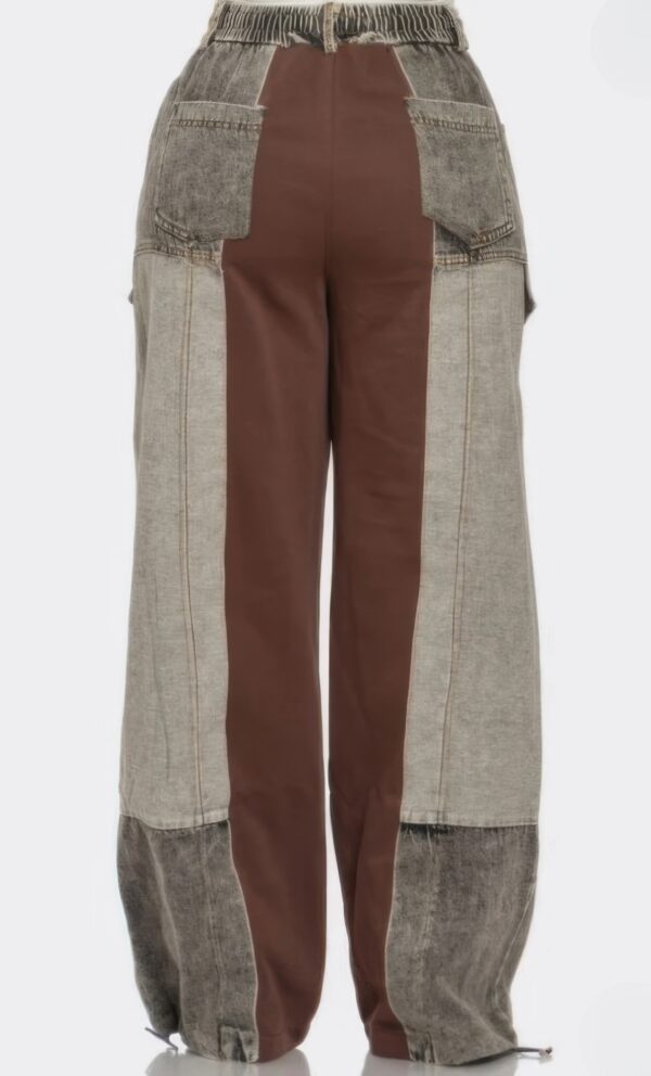 Love Is Dedication Color Block Pants - Ruched Waist