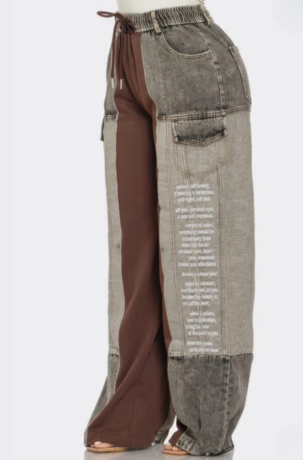 Love Is Dedication Color Block Pants - Ruched Waist