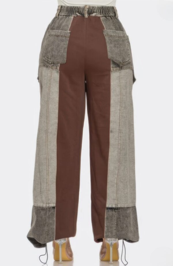 Love Is Dedication Color Block Pants - Ruched Waist
