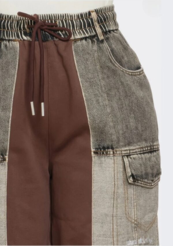 Love Is Dedication Color Block Pants - Ruched Waist