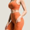 Yoga Active Set - Cross-Back Square-Neck Two-Piece