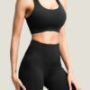 Yoga Active Set - Cross-Back Square-Neck Two-Piece