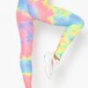 Tie-Dye Yoga Legging - Cross-Waist Ruched Back