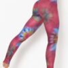 Tie-Dye Yoga Legging - Cross-Waist Ruched Back