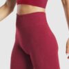 Seamless High-Waist Yoga Shorts - Thigh-Length