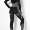 Colorblock Zip-Front Activewear Set