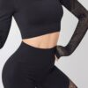 Seamless Two-Piece Yoga Set - Cropped Top & High-Waist Leggings