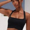 Seamless Racerback Top with Square Neckline - Active Bra