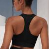 Seamless Racerback Top with Square Neckline - Active Bra