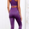 Two-Piece Yoga Set - Square Neck Crop & High-Waist Leggings