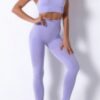 Seamless Yoga Set - High-Waist Two-Piece